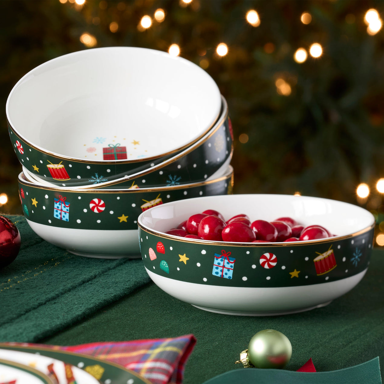 Nutcracker Ballet All Purpose Bowls, Set of 4