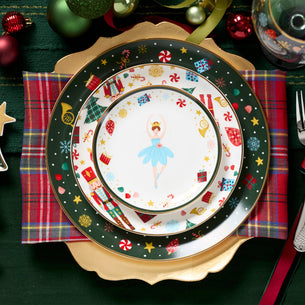 Nutcracker Ballet Accent Plates, Set of 4