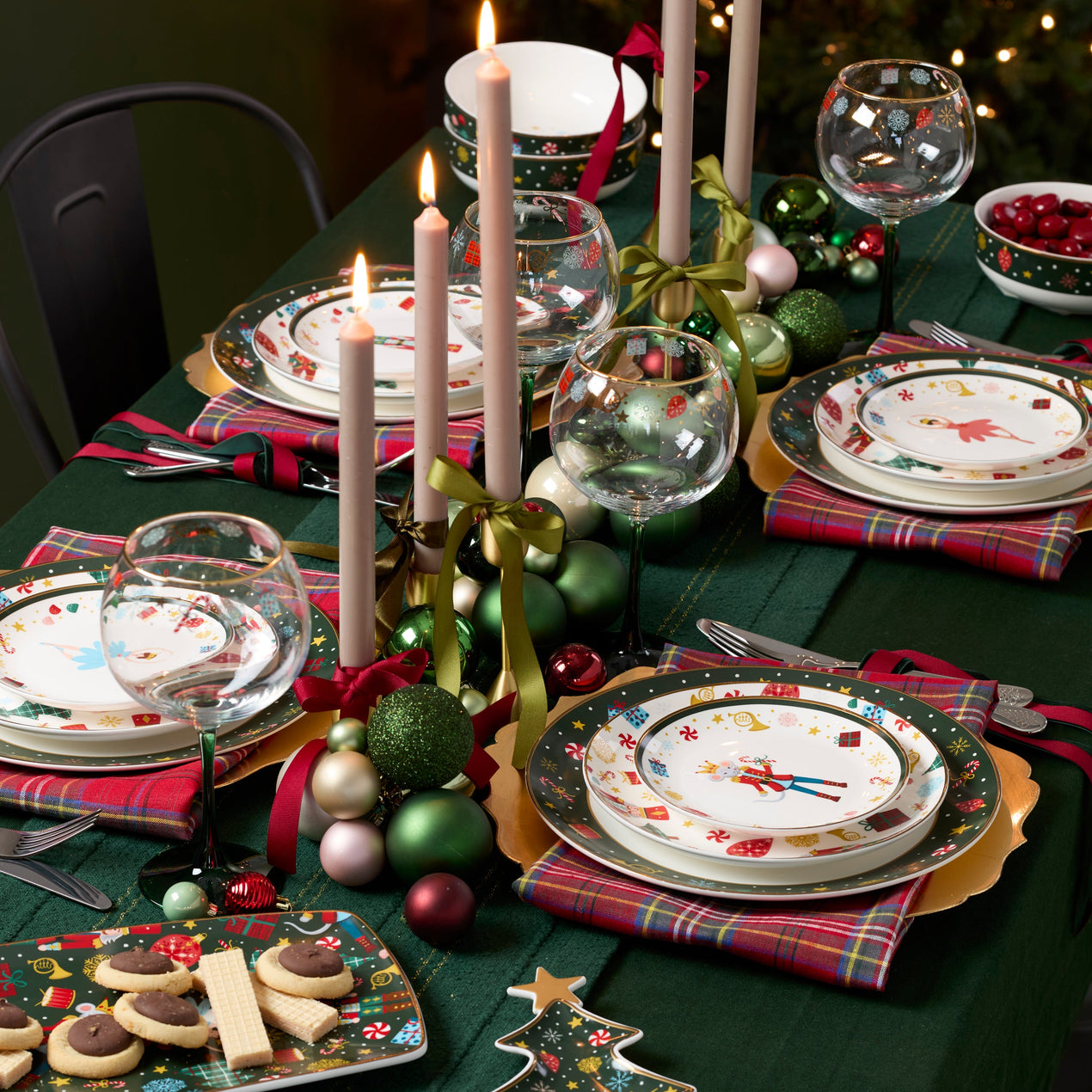 Nutcracker Ballet Balloon Wine Glasses, Set of 4