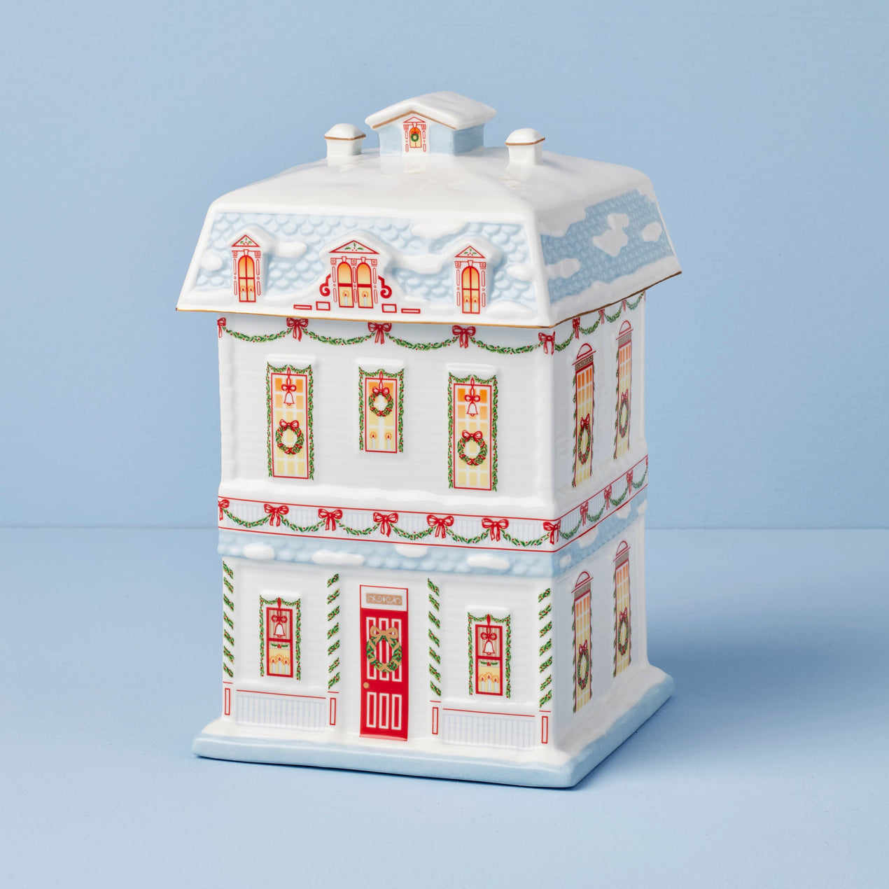 Lenox Village Christmas Cookie Jar