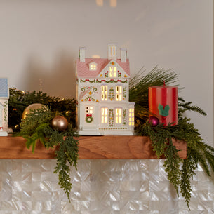 Lenox Holiday Village Lit Christmas House Figurine