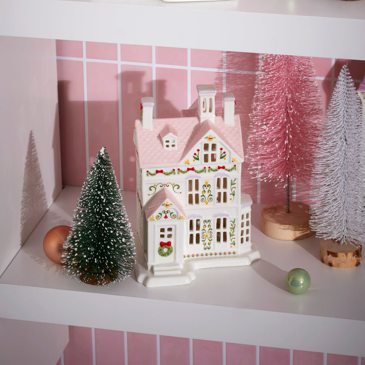 Lenox Village Christmas Lit House Figurine