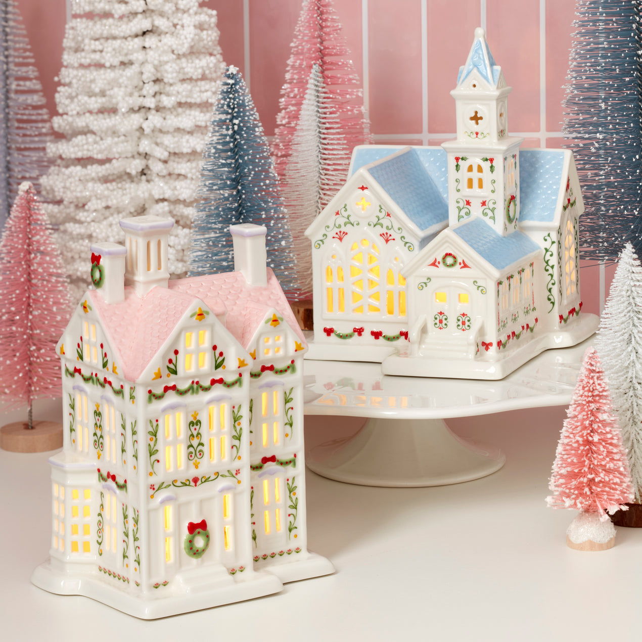 Lenox Village Christmas Lit House Figurine