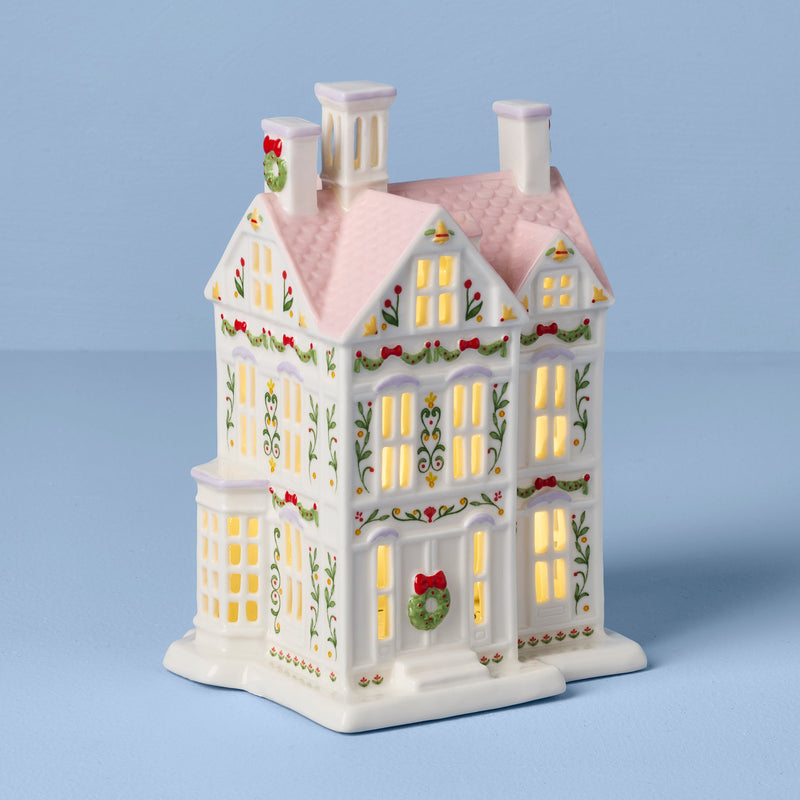 Lenox Village Christmas Lit House Figurine
