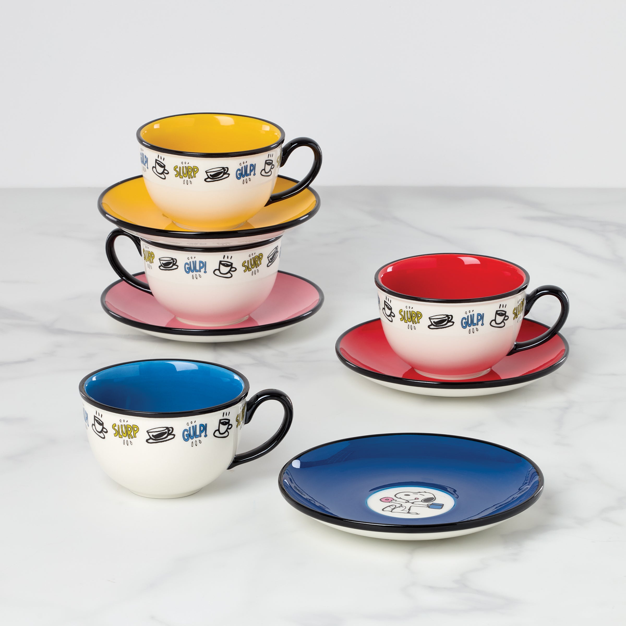 Chef Snoopy Tea Cup & Saucers - Set of 4 – Lenox Corporation