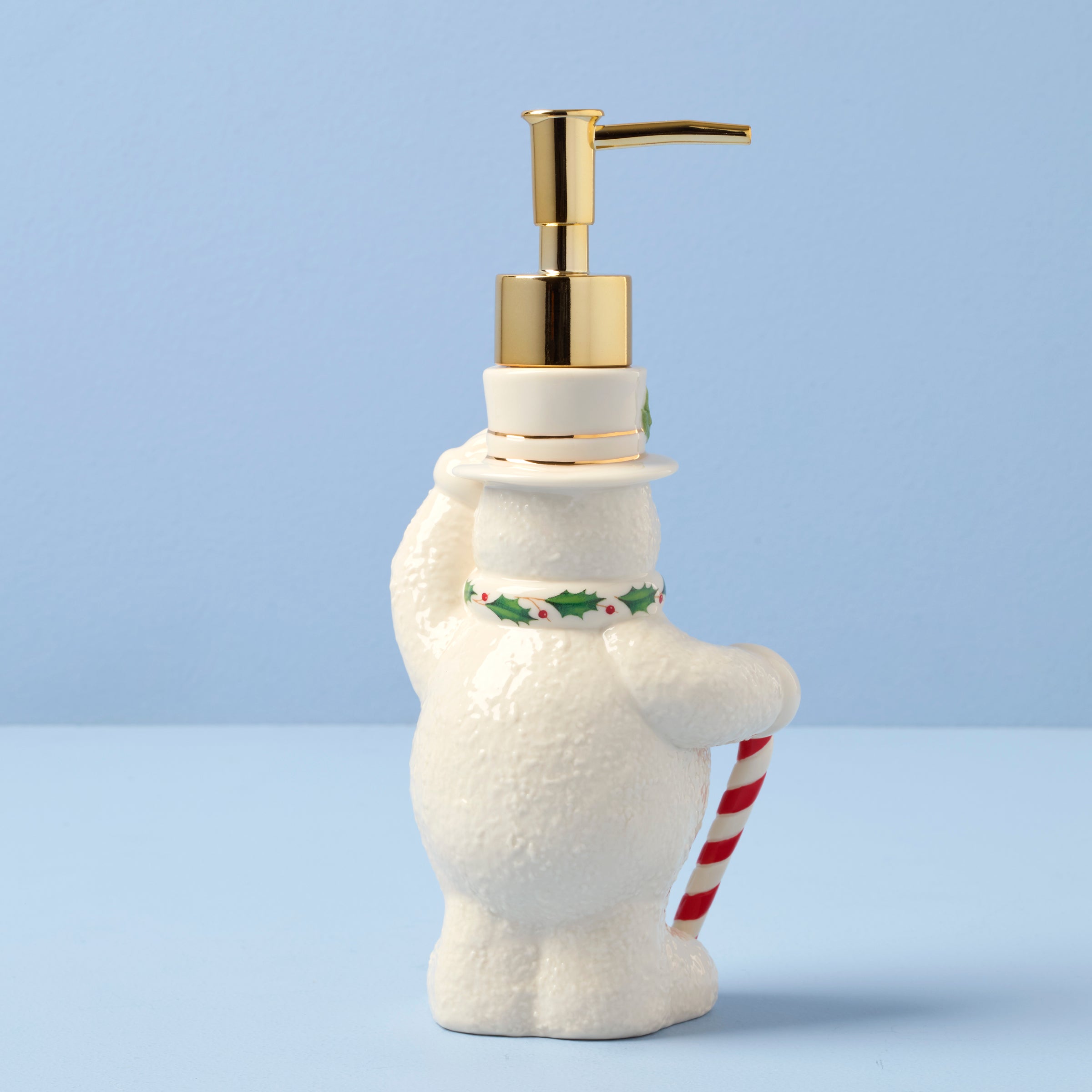 パースシャー・ペーパーウェイト　Christmas1997 スノーマン Happy Holly Days Snowman Soap Dispenser – Lenox Corporation