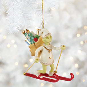 Grinch On Skiis Ornament