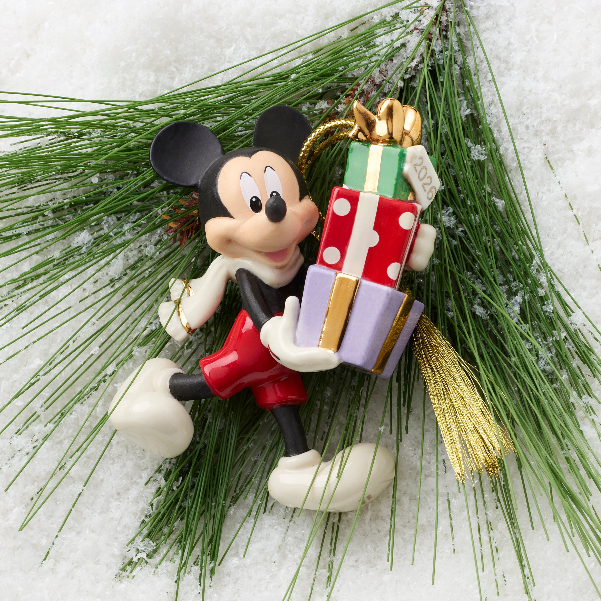 2026 Our 1st Christmas Mickey & Minnie Mouse Metal Ornament