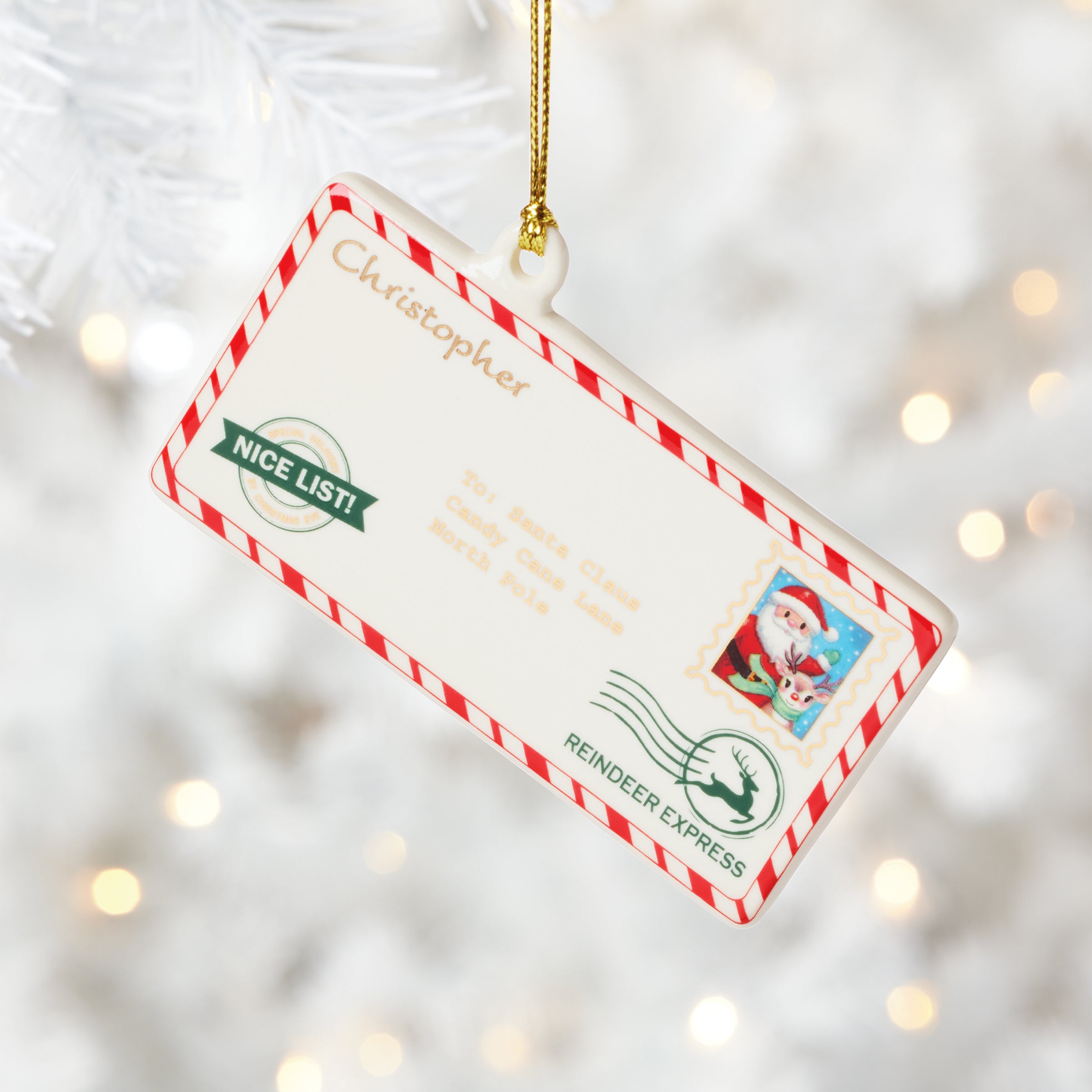 Personalized Letters to Santa Ornament – Lenox Corporation