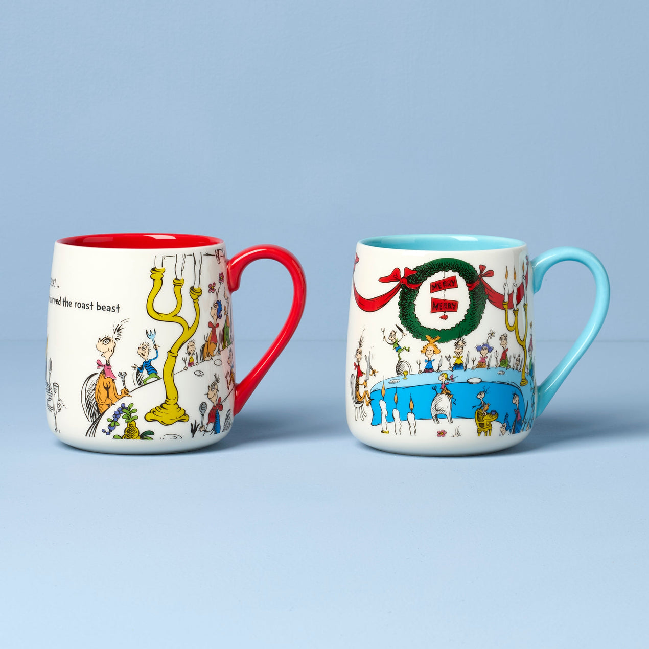 Who-Ville Carving-Serving Beast Mugs, Set of 2