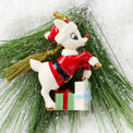 Rudolph With Santa Suit Orn