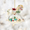 2025 Blown Glass Baby's 1st Rocking Horse Ornament