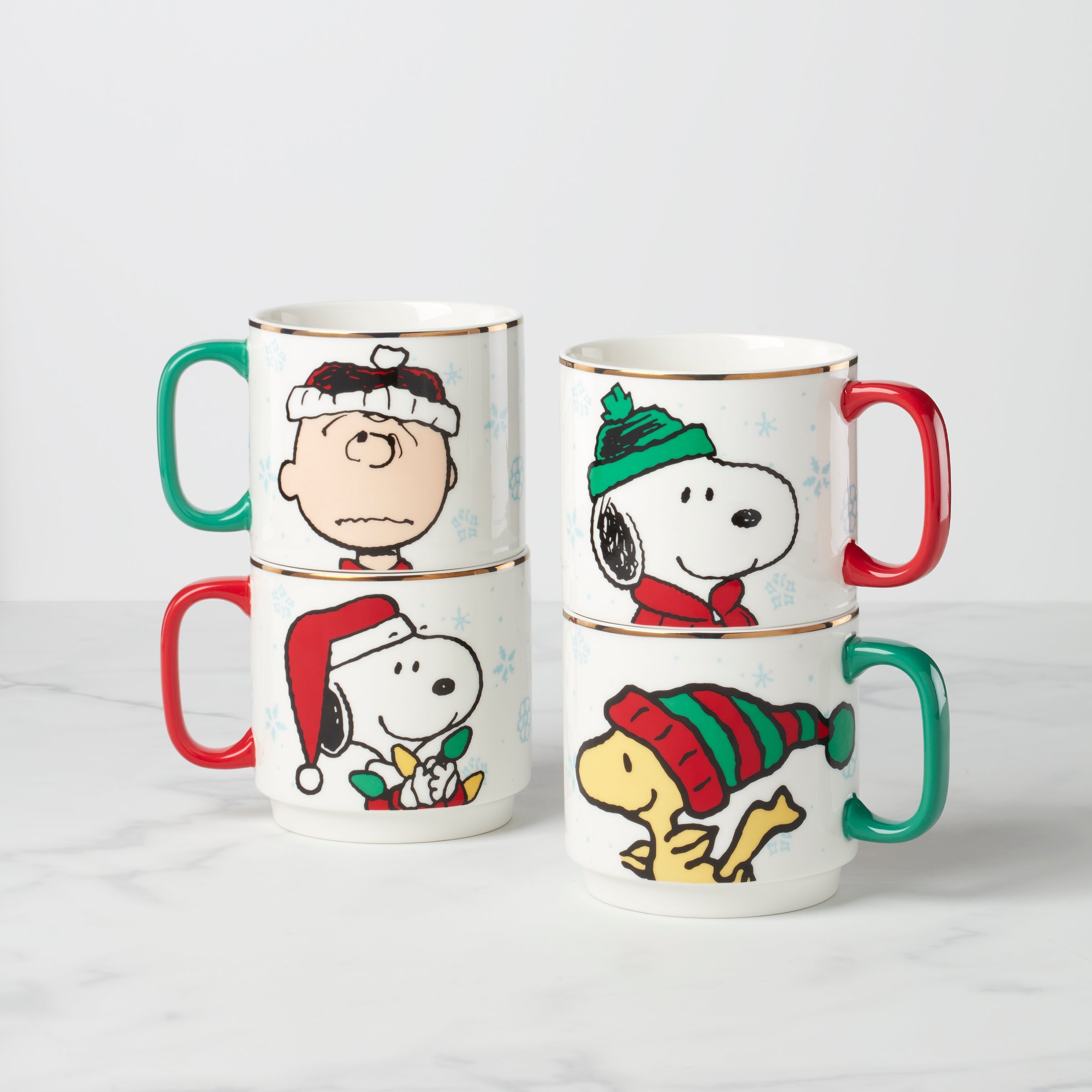 Snoopy Christmas Stacking Mugs, Set of 4 – Lenox Corporation