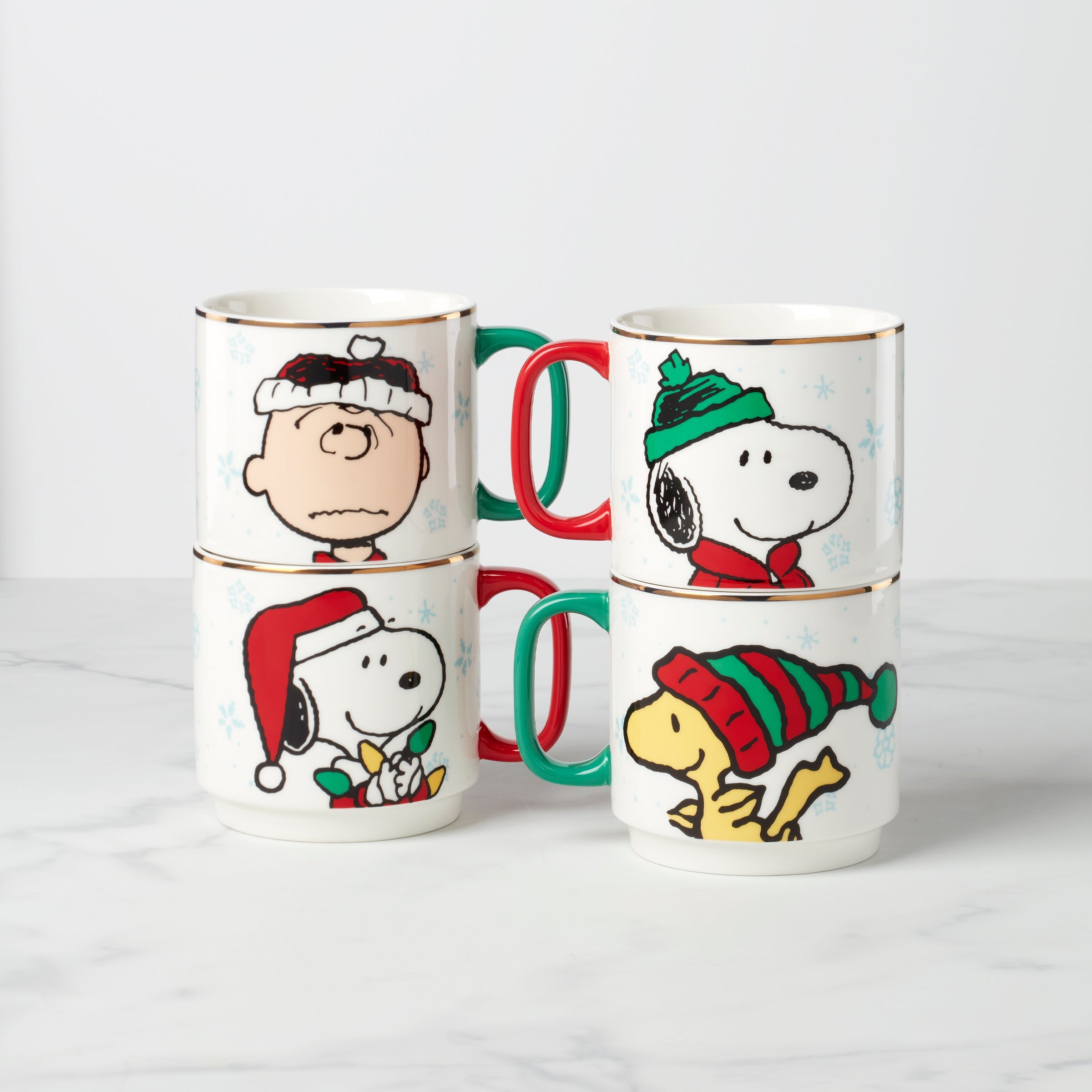 Snoopy Christmas Stacking Mugs, Set of 4 – Lenox Corporation