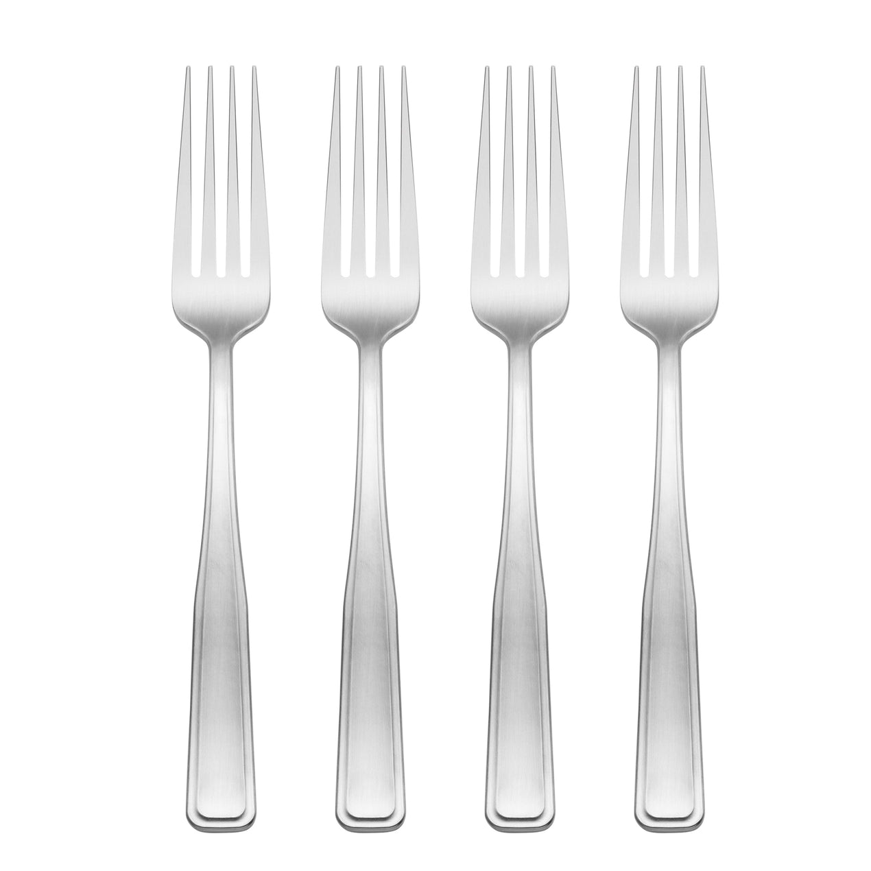 Reid Satin Dinner Forks, Set of 4