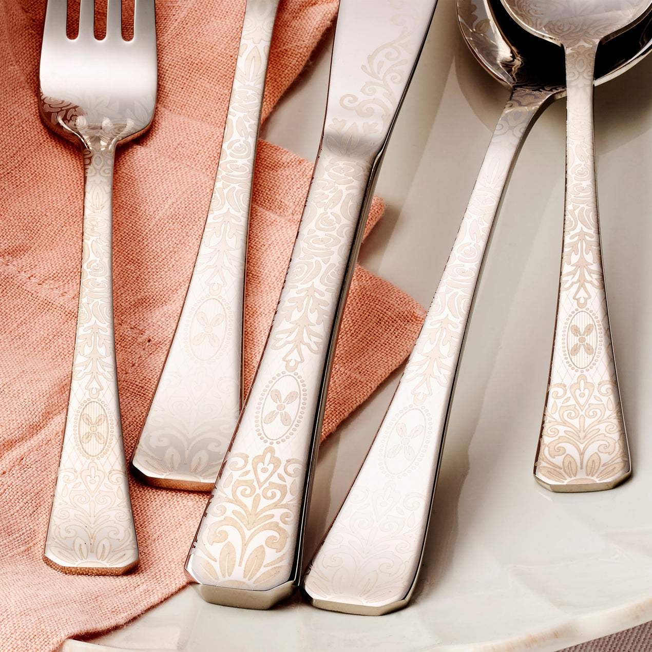 Floral Etch 5-Piece Place Setting – Lenox Corporation