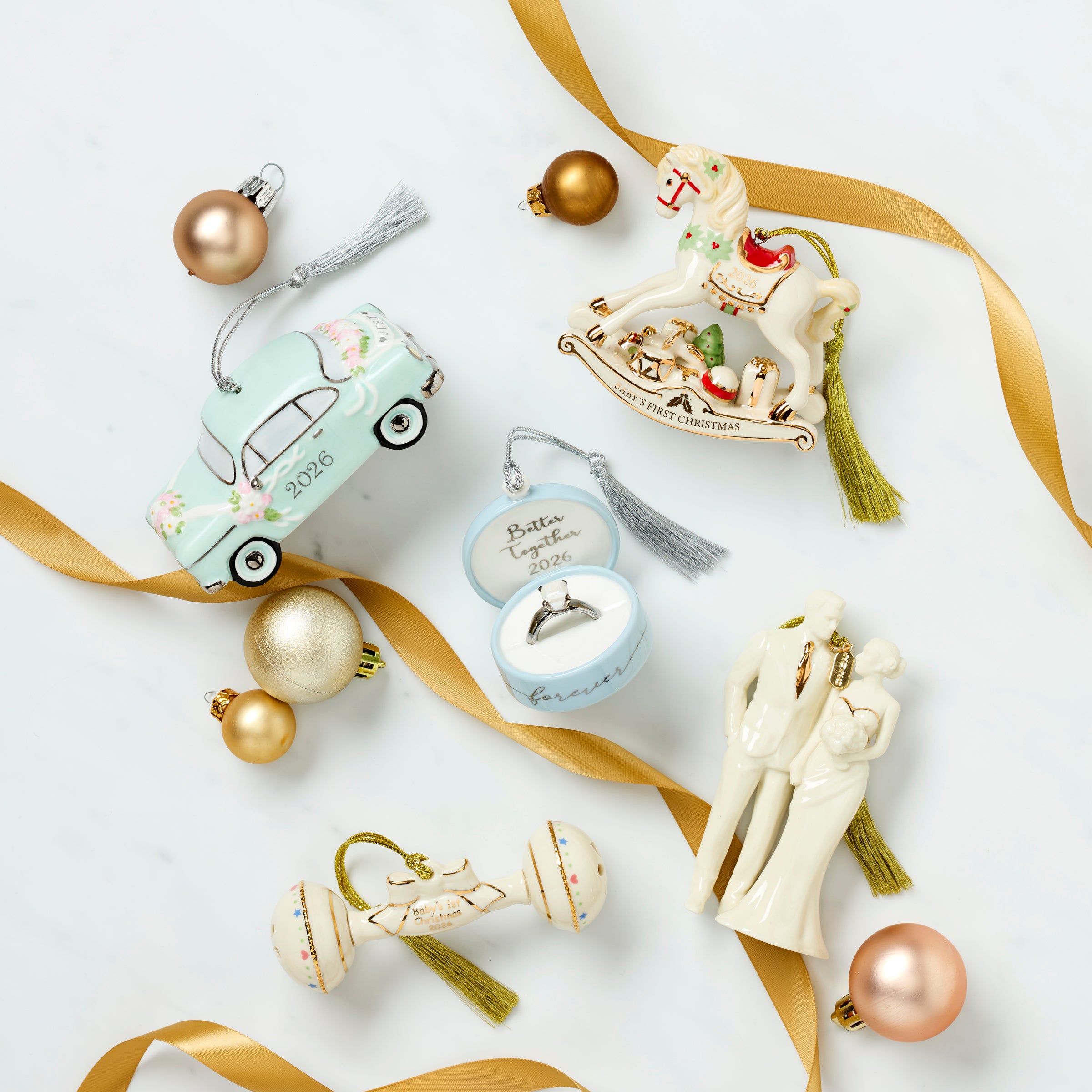 2026 Baby's 1st Christmas Vintage Rocking Horse Ornament – Lenox