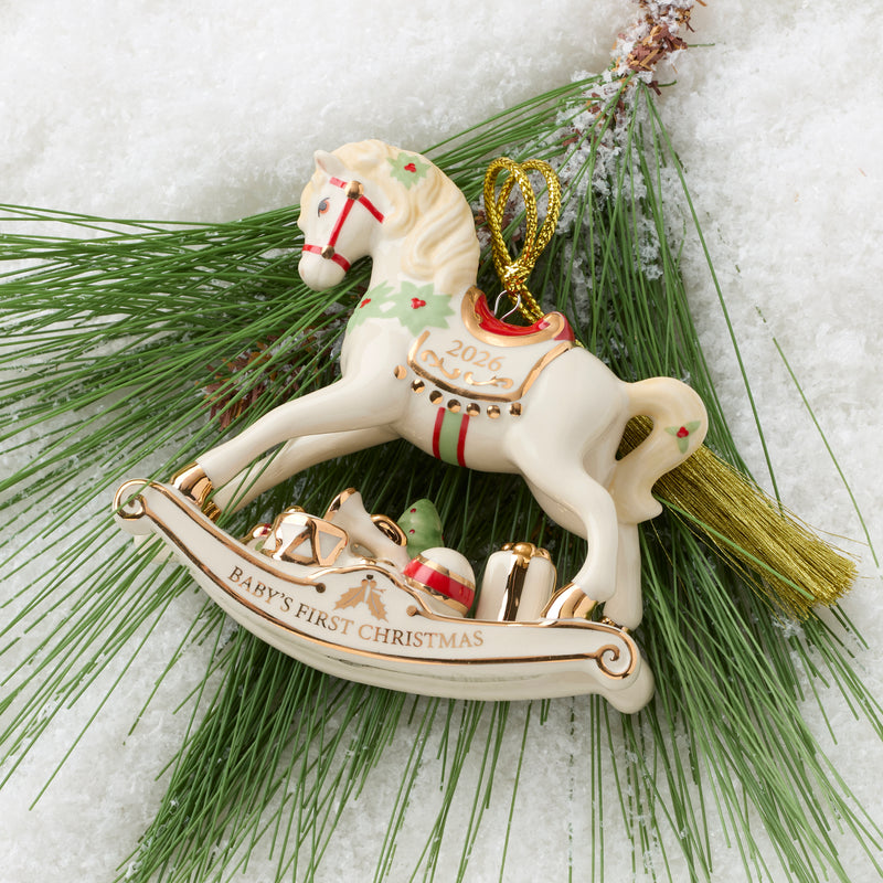 2026 Vintage Rocking Horse Ornament
