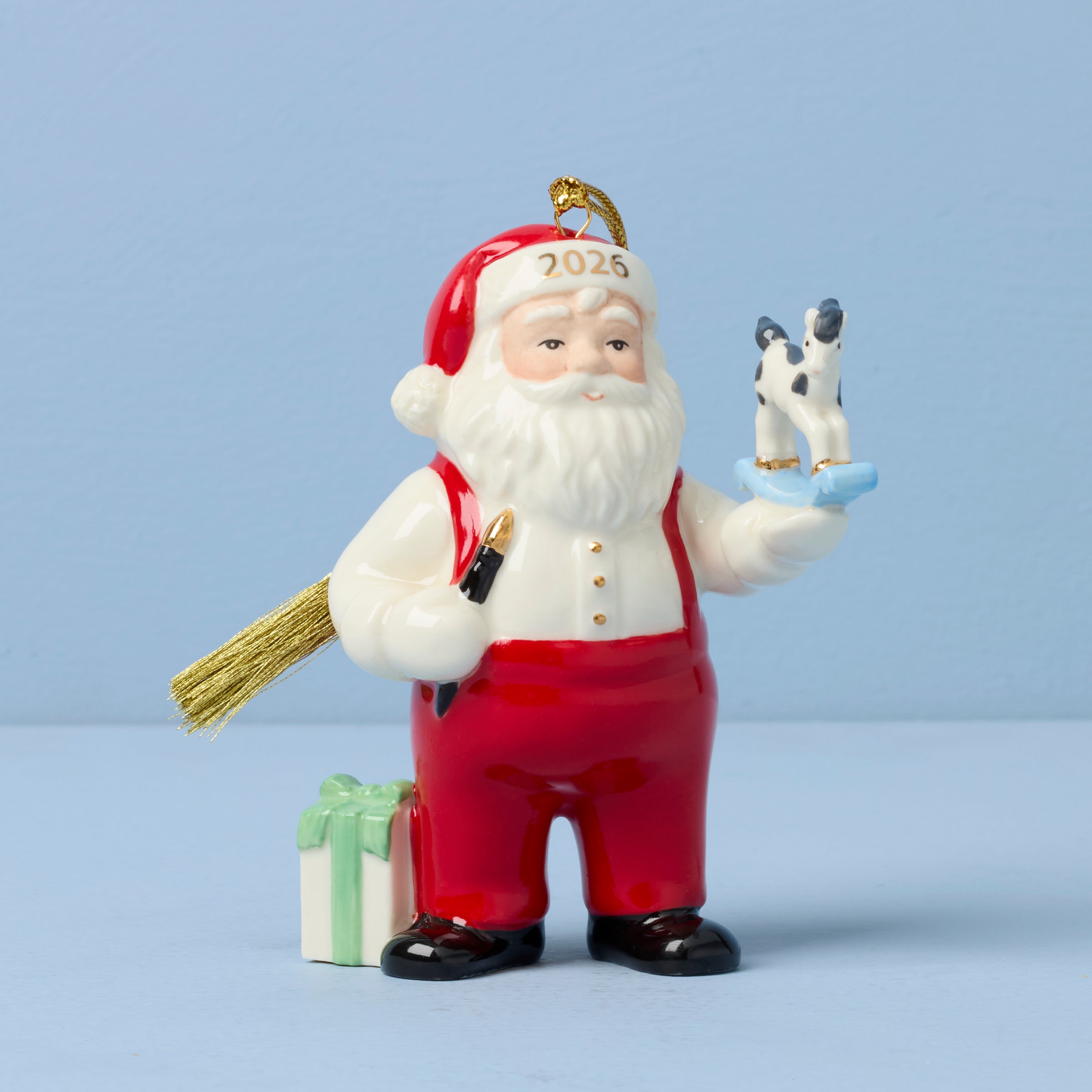 2025 Santa with Mistletoe Ornament – Lenox Corporation