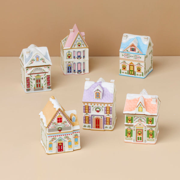 Lenox Spice Village 6-Piece Christmas Spice Jar Set – Lenox