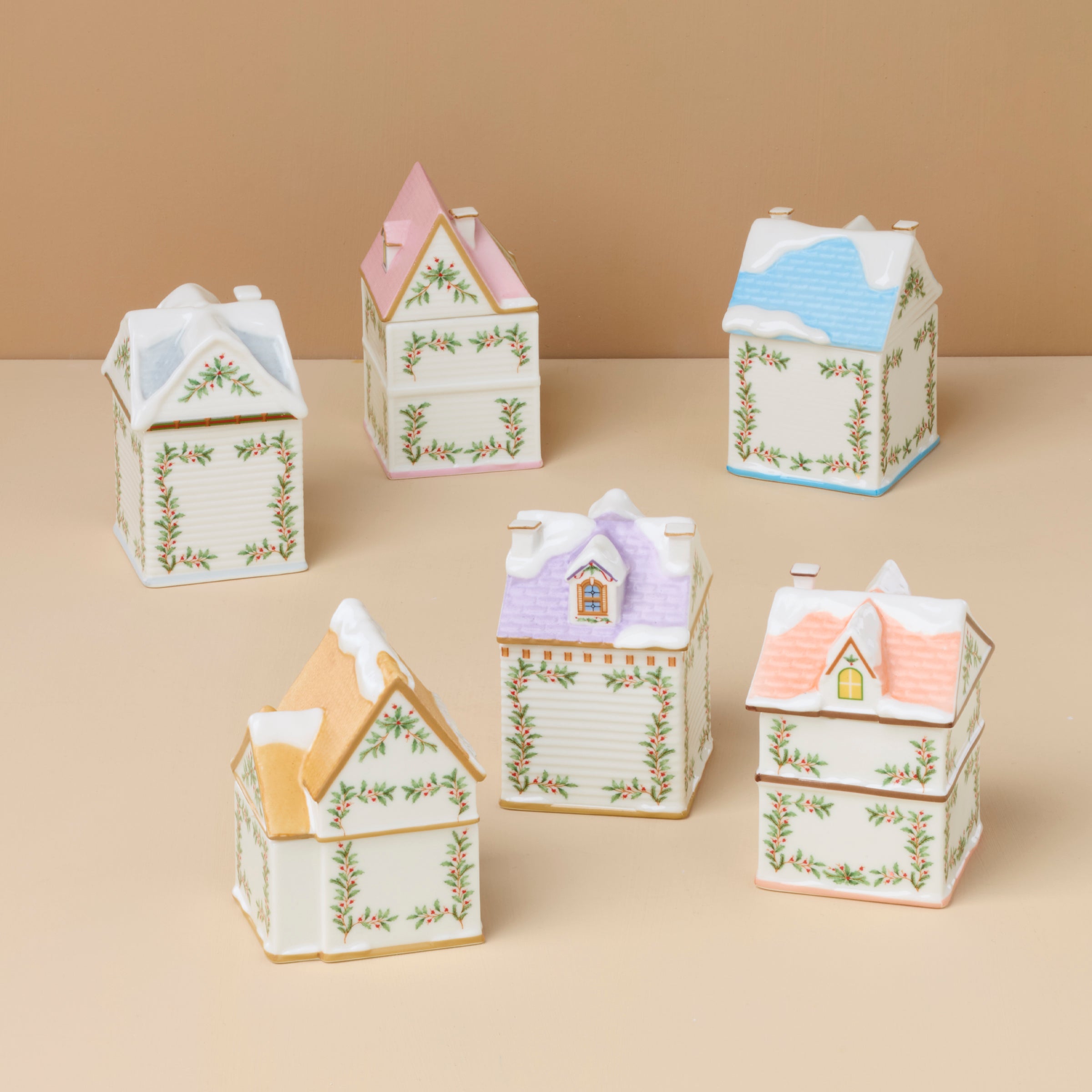 Lenox Spice Village 6-Piece Christmas Spice Jar Set – Lenox