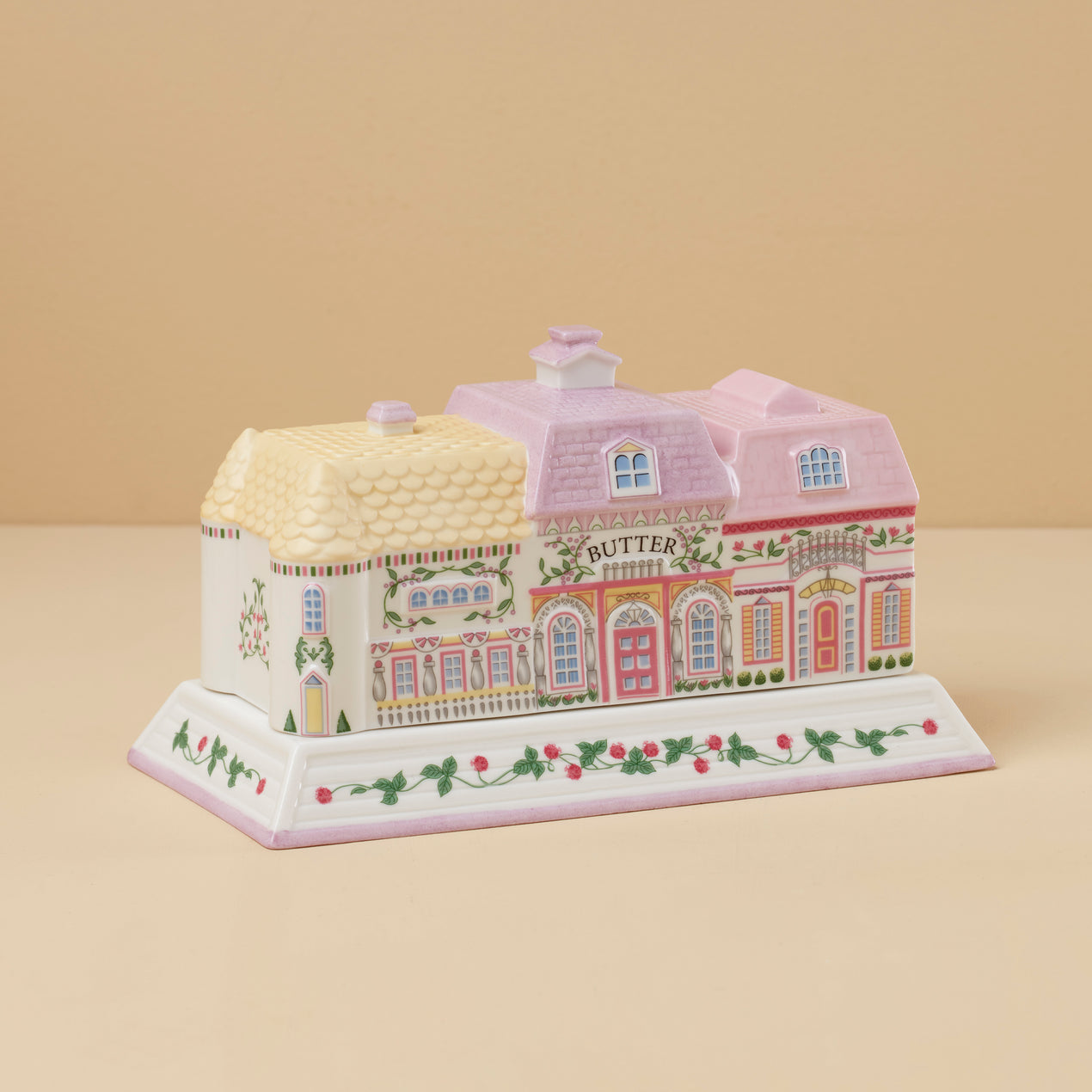 DTOC Lenox Village Covered Butter Dish