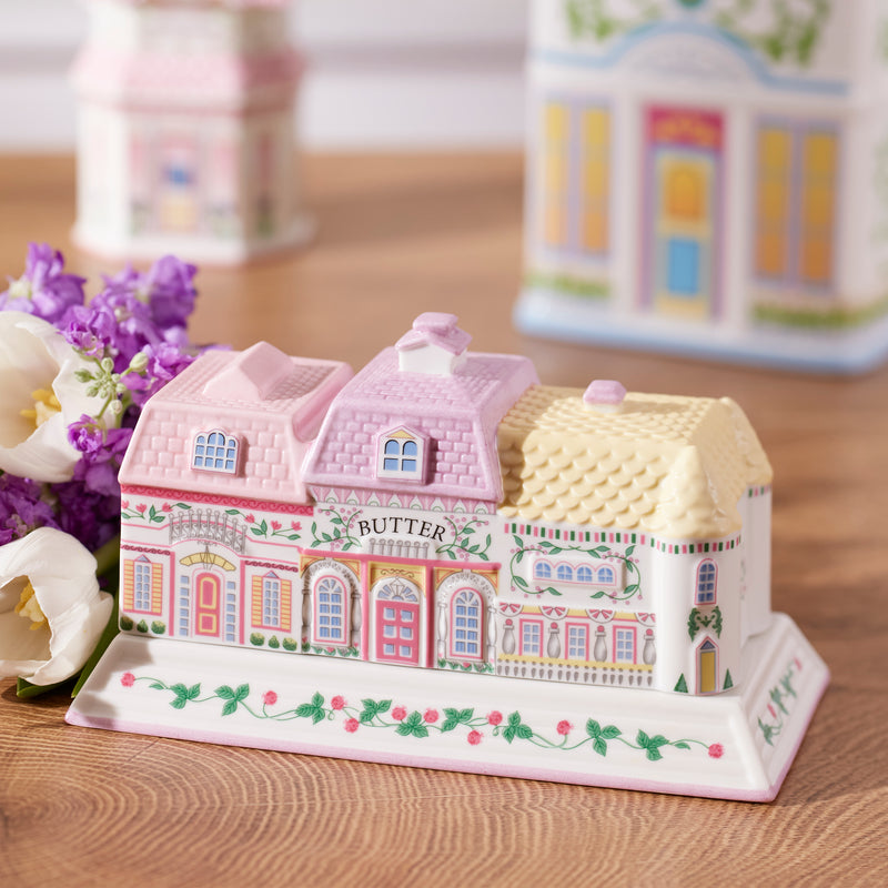DTOC Lenox Village Covered Butter Dish