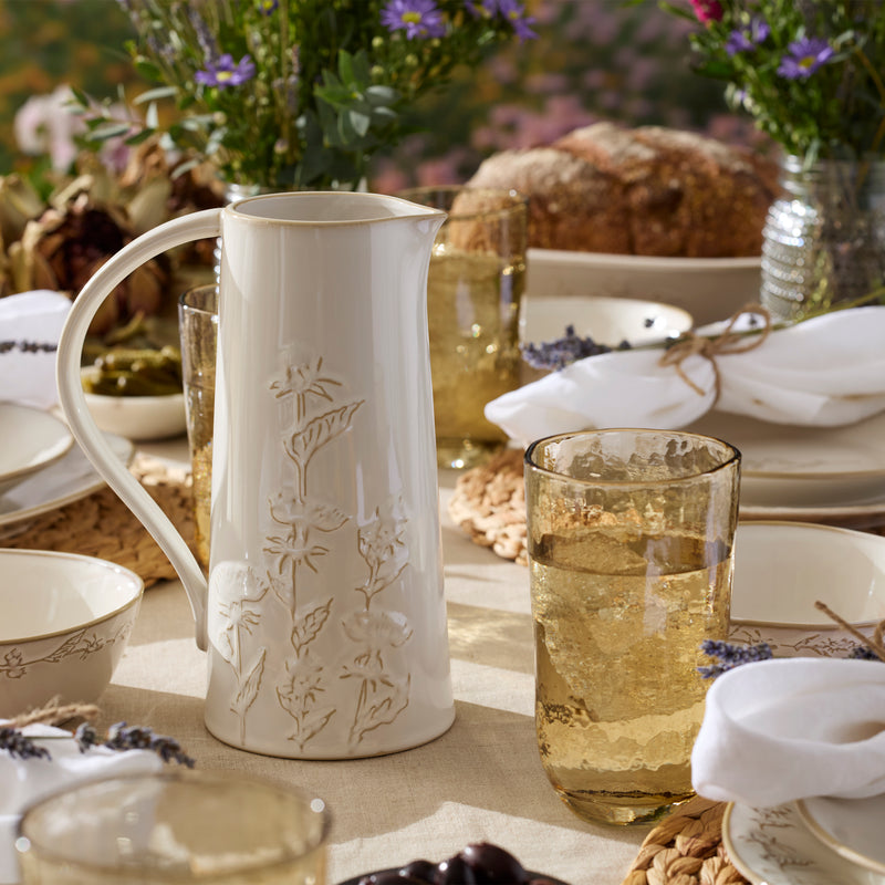 HOMESPUN AMBER TALL TUMBLER S/4