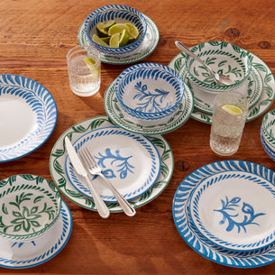Solear Blue 12-Piece Dinnerware Set