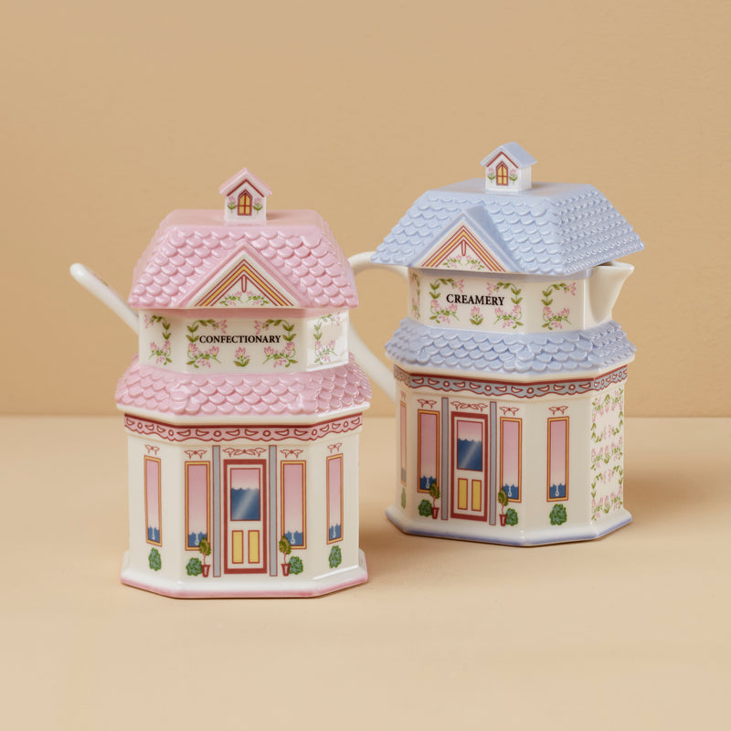 DTOC Lenox Village Sugar & Creamer