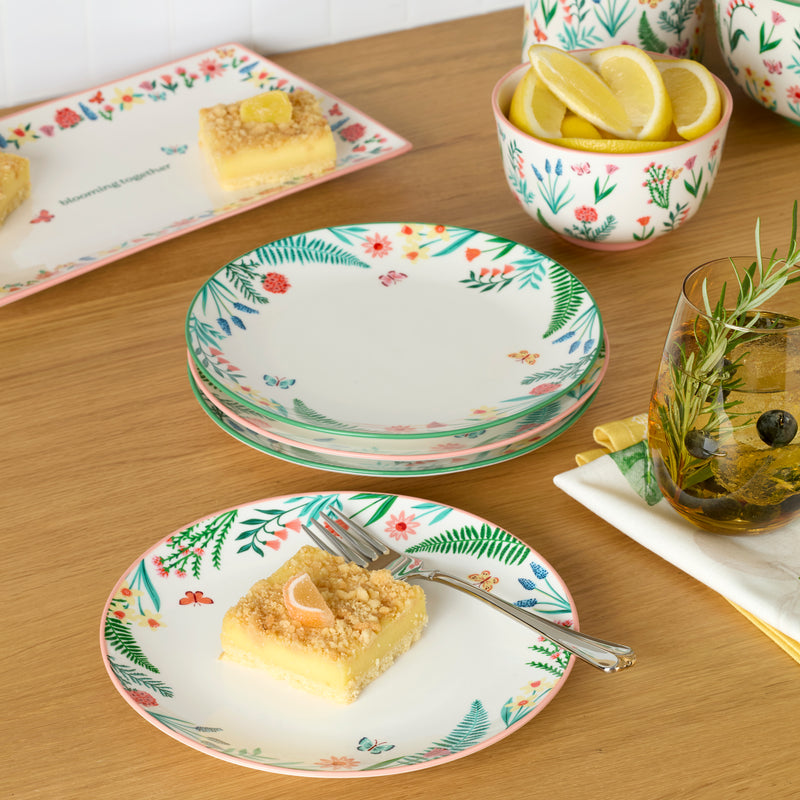 First Blooms Accent Plates S/4