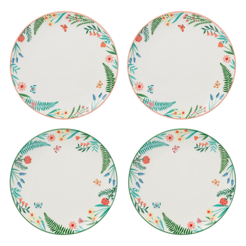 First Blooms Accent Plates S/4
