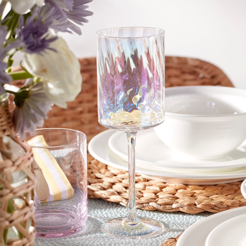 Tuscany Classics Iridescent White Wine Glasses, Set of 4 – Lenox Corporation