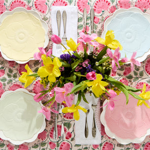 Butterfly Meadow Floral Blue Accent Plates, Set of 4