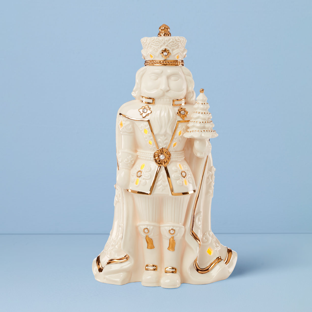 Florentine & Pearl Lit Nutcracker Figurine