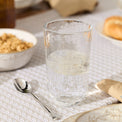HOMESPUN CLEAR TALL TUMBLER S/4