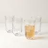 Homespun Clear Tall Tumbler - Set Of 4