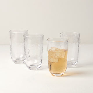 Homespun Clear Tall Tumbler S/4
