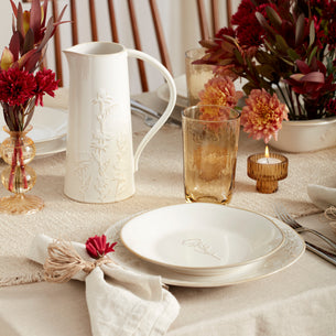Homespun Amber Tall Tumbler - Set Of 4