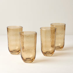 Homespun Amber Tall Tumbler S/4