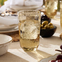 HOMESPUN AMBER TALL TUMBLER S/4