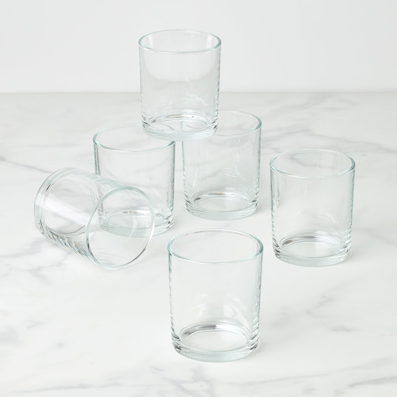 24 Seven Clear Medium Tumbler, S/6