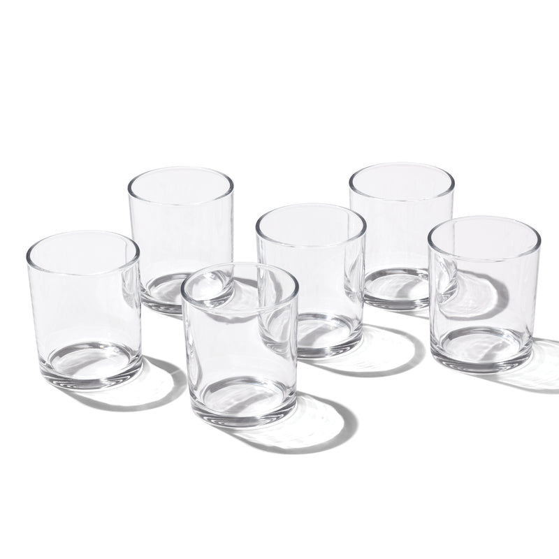 24 Seven Clear Medium Tumbler, S/6