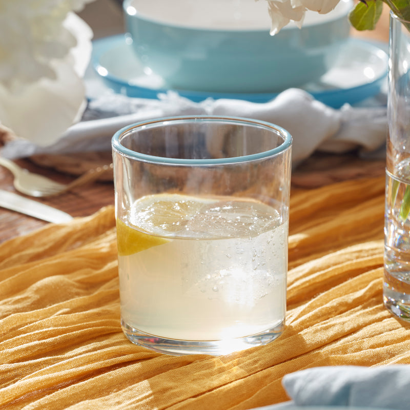 24 Seven Turquoise Medium Tumbler, S/6