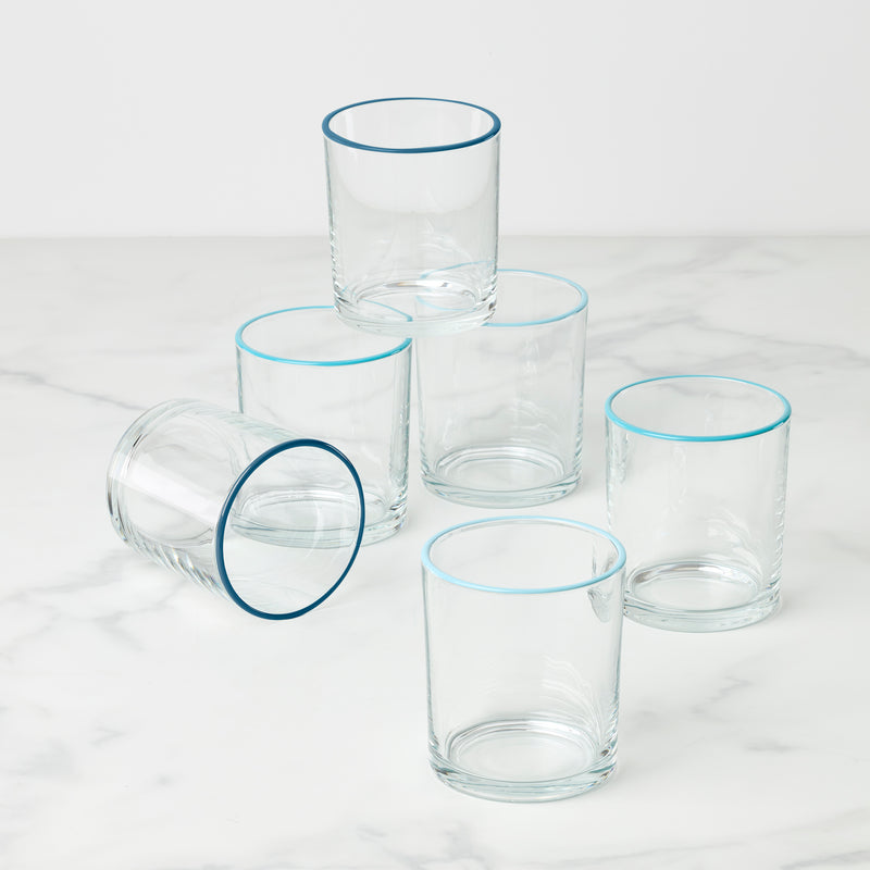 24 Seven Turquoise Medium Tumbler, S/6