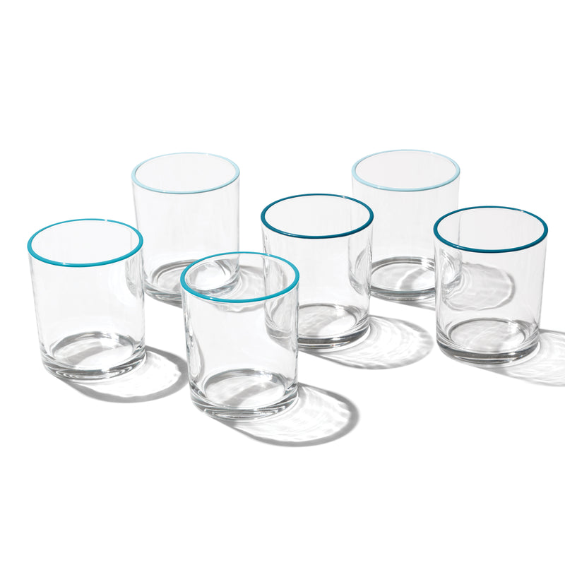 24 Seven Turquoise Medium Tumbler, S/6