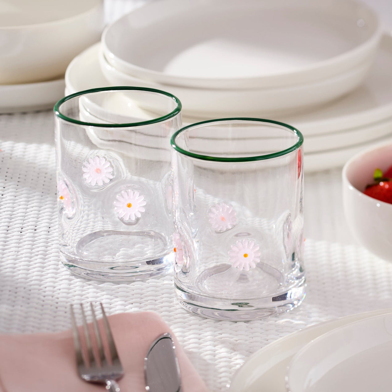 First Blooms Flower Sm Tumbler, S/4