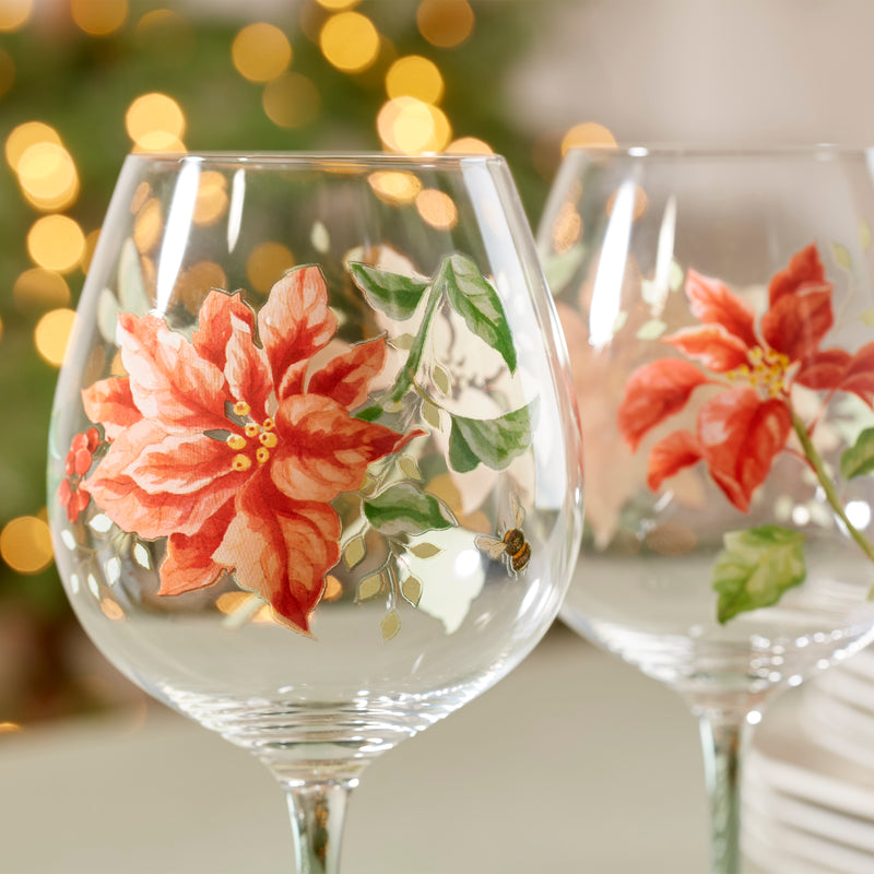 pier 1 christmas wine glasses Lenox Butterfly Meadow Holiday Balloon Set of 4 898862