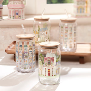 Lenox Spice Village Can Cooler Glasses, Set of 2