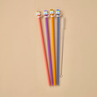 Lenox Spice Village House Caps & Straws, Set of 4